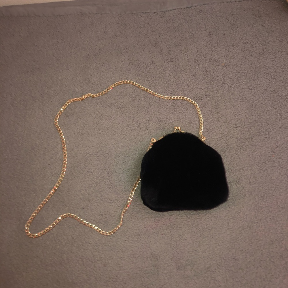velvet shoulder bag